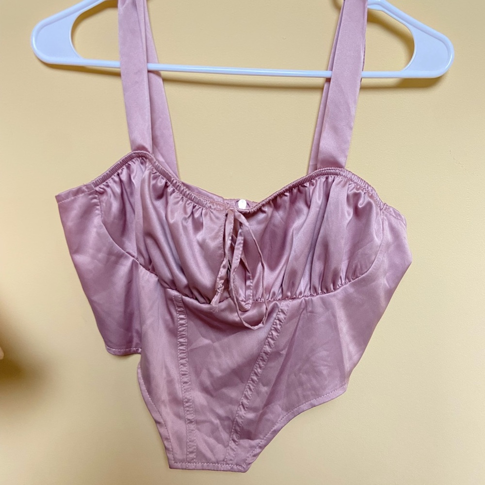 Forever21 Satin Blush Top